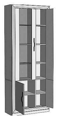 Шкаф-витрина Нобиле ШВтВ-ФСД-ФГК в Тобольске - tobolsk.mebel24.online | фото 2