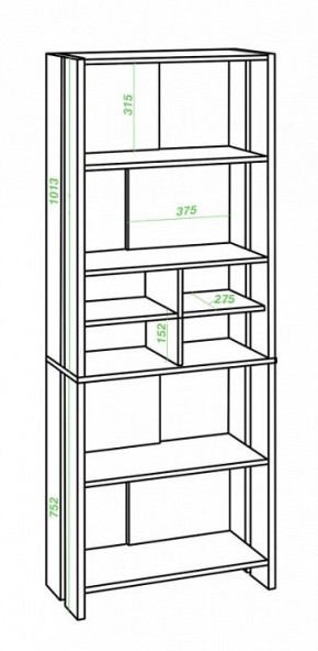 Стеллаж Домино Lite СТЛ-ОВХ в Тобольске - tobolsk.mebel24.online | фото 2