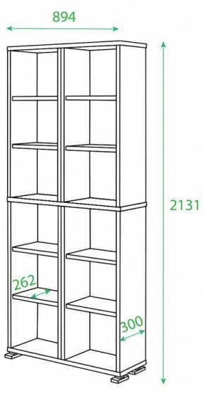 Стеллаж Домино нельсон ПУ-30-1 в Тобольске - tobolsk.mebel24.online | фото 2