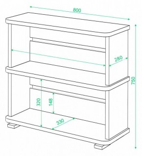 Стеллаж Домино СБ-25/2 в Тобольске - tobolsk.mebel24.online | фото 3