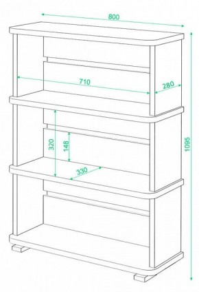 Стеллаж Домино СБ-25/3 в Тобольске - tobolsk.mebel24.online | фото 3