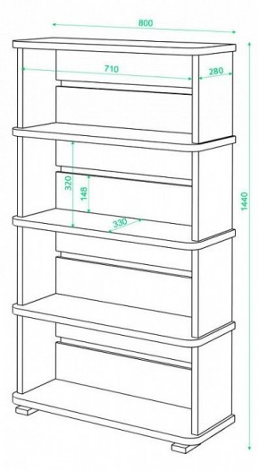 Стеллаж Домино СБ-25/4 в Тобольске - tobolsk.mebel24.online | фото 3