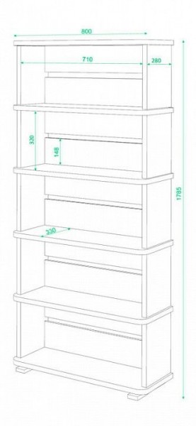 Стеллаж Домино СБ-25/5 в Тобольске - tobolsk.mebel24.online | фото 2