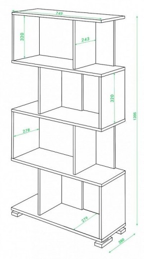 Стеллаж Домино СЛ-5-4 в Тобольске - tobolsk.mebel24.online | фото 2