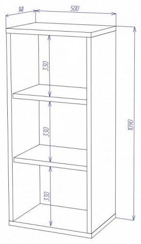 Стеллаж Домино СУ(ш1в1) в Тобольске - tobolsk.mebel24.online | фото 2