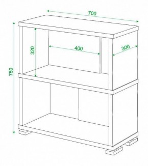 Стеллаж книжный Домино нельсон СБ-10_2 в Тобольске - tobolsk.mebel24.online | фото 4