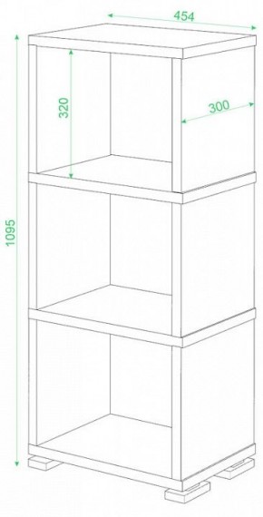 Стеллаж-колонка Домино Лайт СБ-15/3 в Тобольске - tobolsk.mebel24.online | фото 2