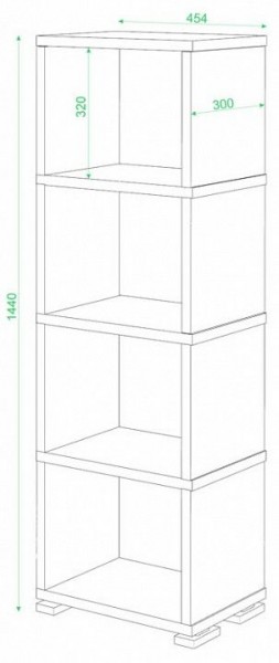 Стеллаж-колонка Домино СБ-15/4 в Тобольске - tobolsk.mebel24.online | фото 2