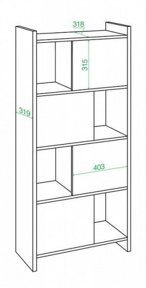 Стеллаж комбинированный Домино Лайт СТЛ-3В в Тобольске - tobolsk.mebel24.online | фото 2