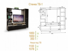 Стенка для гостиной ТВ-1 в Тобольске - tobolsk.mebel24.online | фото 2