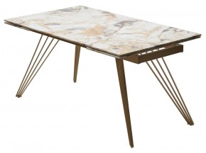 Стол ACERRA NEW 160 GLOSS GRAND JADE SOLID CERAMIC/ каркас цвета шампань, ®DISAUR в Тобольске - tobolsk.mebel24.online | фото 14