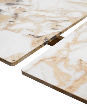Стол ACERRA NEW 160 GLOSS GRAND JADE SOLID CERAMIC/ каркас цвета шампань, ®DISAUR в Тобольске - tobolsk.mebel24.online | фото 8