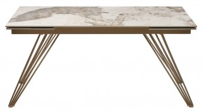 Стол ACERRA NEW 160 GLOSS LUXURY PANDORA SOLID CERAMIC/ каркас цвета шампань, ®DISAUR в Тобольске - tobolsk.mebel24.online | фото 11