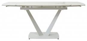 Стол ALATRI 120 GLOSS STATUARIO WHITE SOLID CERAMIC / WHITE, ®DISAUR в Тобольске - tobolsk.mebel24.online | фото 4