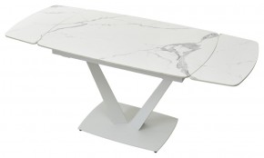 Стол ALATRI 120 GLOSS STATUARIO WHITE SOLID CERAMIC / WHITE, ®DISAUR в Тобольске - tobolsk.mebel24.online | фото 6