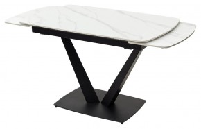 Стол ALATRI 120 MATT WHITE MARBLE SOLID CERAMIC / BLACK, ®DISAUR в Тобольске - tobolsk.mebel24.online | фото 8