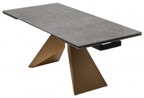 Стол ALES 180 BLACK GRAVE SOLID CERAMIC, керамика / бронзовый, ®DISAUR в Тобольске - tobolsk.mebel24.online | фото 14