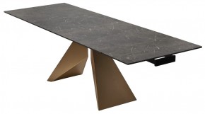 Стол ALES 180 BLACK GRAVE SOLID CERAMIC, керамика / бронзовый, ®DISAUR в Тобольске - tobolsk.mebel24.online | фото 7