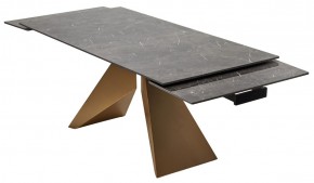 Стол ALES 180 BLACK GRAVE SOLID CERAMIC, керамика / бронзовый, ®DISAUR в Тобольске - tobolsk.mebel24.online | фото 9