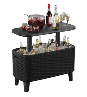 Стол Беви Бар (Bevy Bar Large Cool Bar), графит в Тобольске - tobolsk.mebel24.online | фото 3