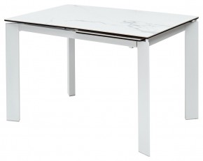 Стол CORNER 120 MATTE STATUARIO Белый мрамор матовый керамика, стекло/ белый каркас, ®DISAUR в Тобольске - tobolsk.mebel24.online | фото 2