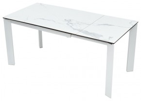 Стол CORNER 120 MATTE STATUARIO Белый мрамор матовый керамика, стекло/ белый каркас, ®DISAUR в Тобольске - tobolsk.mebel24.online | фото 3