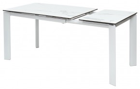 Стол CORNER 120 MATTE STATUARIO Белый мрамор матовый керамика, стекло/ белый каркас, ®DISAUR в Тобольске - tobolsk.mebel24.online | фото 5