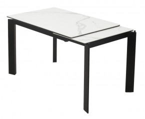 Стол CORNER 120 MATTE STATUARIO Белый мрамор матовый керамика, стекло/ черный каркас, ®DISAUR в Тобольске - tobolsk.mebel24.online | фото 3