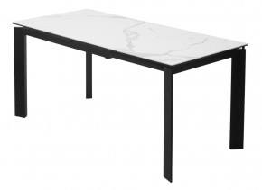 Стол CORNER 120 MATTE STATUARIO Белый мрамор матовый керамика, стекло/ черный каркас, ®DISAUR в Тобольске - tobolsk.mebel24.online | фото 5