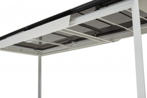 Стол CREMONA 140 HIGH GLOSS STATUARIO Белый мрамор глянцевый, керамика/ белый каркас, ®DISAUR в Тобольске - tobolsk.mebel24.online | фото 2