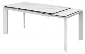 Стол CREMONA 140 HIGH GLOSS STATUARIO Белый мрамор глянцевый, керамика/ белый каркас, ®DISAUR в Тобольске - tobolsk.mebel24.online | фото 7