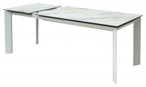 Стол CREMONA 160 KL-188 Контрастный мрамор / белый каркас, ®DISAUR в Тобольске - tobolsk.mebel24.online | фото 6