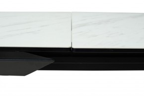 Стол CREMONA 160 KL-99 Белый мрамор матовый, итальянская керамика / черный каркас, ®DISAUR в Тобольске - tobolsk.mebel24.online | фото 4