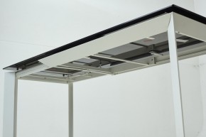 Стол CREMONA 180 KL-188 Контрастный мрамор матовый, итальянская керамика/ белый каркас, ®DISAUR в Тобольске - tobolsk.mebel24.online | фото 8
