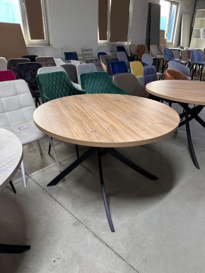 Стол ДАРИО D100 Дуб Канзас / Черный каркас М-City в Тобольске - tobolsk.mebel24.online | фото 9
