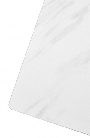 Стол FONDI 180 MARBLES KL-99 Белый мрамор матовый, итальянская керамика/ черный каркас, ®DISAUR в Тобольске - tobolsk.mebel24.online | фото 6