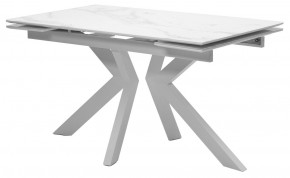 Стол Кентукки 3 140 БЕЛЫЙ МРАМОР, стекло / БЕЛЫЙ, М-City в Тобольске - tobolsk.mebel24.online | фото