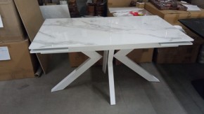 Стол Кентукки 3 140 БЕЛЫЙ МРАМОР, стекло / БЕЛЫЙ, М-City в Тобольске - tobolsk.mebel24.online | фото 2
