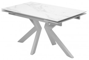 Стол Кентукки 3 140 БЕЛЫЙ МРАМОР, стекло / БЕЛЫЙ, М-City в Тобольске - tobolsk.mebel24.online | фото 5