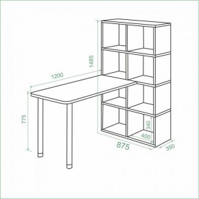 Стол компьютерный Bartolo в Тобольске - tobolsk.mebel24.online | фото 2