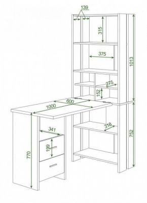 Стол компьютерный Домино Lite СТЛ-ОВ+С100Прям+ТЯЛ в Тобольске - tobolsk.mebel24.online | фото 2