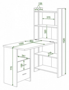 Стол компьютерный Домино Lite СТЛ-ОВ+С100Р в Тобольске - tobolsk.mebel24.online | фото 2