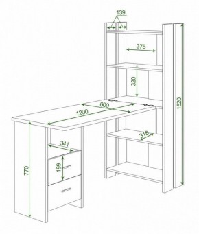 Стол компьютерный Домино Lite СТЛ-ОВ+С120Прям+ТЯЛ в Тобольске - tobolsk.mebel24.online | фото 2