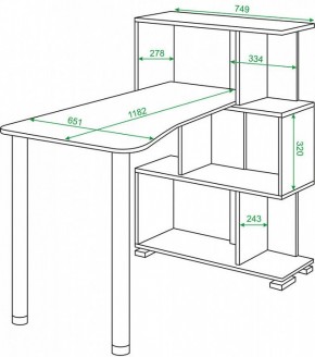 Стол компьютерный Домино нельсон СЛ-5-3СТ-2 в Тобольске - tobolsk.mebel24.online | фото 2
