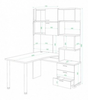 Стол компьютерный Домино нельсон СР-500М160 в Тобольске - tobolsk.mebel24.online | фото 3