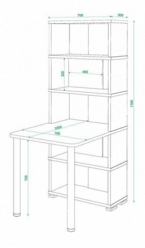 Стол компьютерный Домино СБ-10М5 в Тобольске - tobolsk.mebel24.online | фото 3