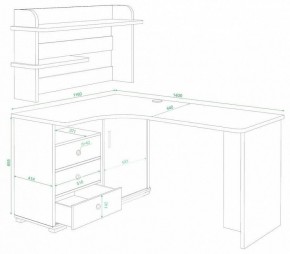 Стол компьютерный Домино СР-145 в Тобольске - tobolsk.mebel24.online | фото 2