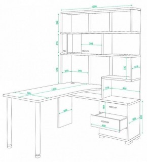 Стол компьютерный Домино СР-420/130 в Тобольске - tobolsk.mebel24.online | фото 2