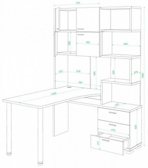 Стол компьютерный Домино СР-500М/140 в Тобольске - tobolsk.mebel24.online | фото 2