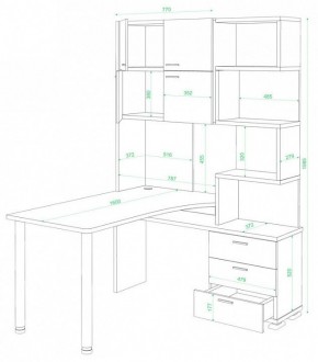 Стол компьютерный Домино СР-500М/160 в Тобольске - tobolsk.mebel24.online | фото 2